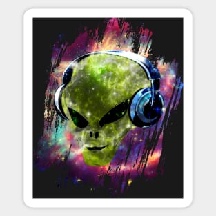 Alien Music II Sticker